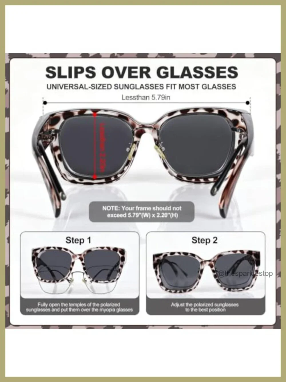 3 Pack Polarized Fit Over Sunglasses Over Glasses UV400 Unisex